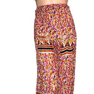Vintage Multi Color Boho Harem Pants S